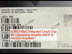 AD8657ARMZ ইন্টিগ্রেটেড সার্কিট চিপ 18V অপারেশনাল এম্প্লিফায়ার MSOP-8 যথার্থ এম্প্লিফায়ার