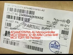 ATSAMD51N19A-AU মাইক্রোকন্ট্রোলার MCU 120MHz 32-বিট ARM কর্টেক্স-M4F MCU TQFP-100 প্যাকেজ
