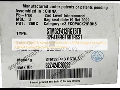 STM32F413RGT6 মাইক্রোকন্ট্রোলার MCU 32 বিট সিঙ্গল কোর MCU LQFP64 এমবেডেড মাইক্রোকন্ট্রোলার