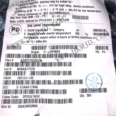 ইন্টিগ্রেটেড সার্কিট চিপ 144-EQFP EP4CE15E22I7N 200 MHz ফিল্ড প্রোগ্রামেবল গেট অ্যারে
