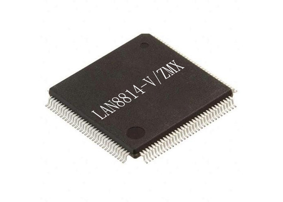 ইলেকট্রনিক ইন্টিগ্রেটেড সার্কিট 128-TQFP LAN8814-V/ZMX 4-পোর্ট ইথারনেট ট্রান্সিভার আইসি