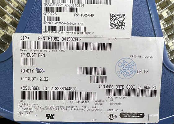 61082-041502PLF ইন্টিগ্রেটেড সার্কিট চিপ আয়তক্ষেত্রাকার সংযোগকারী 40 অবস্থান 0.8 মিমি