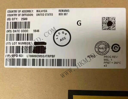 ইন্টিগ্রেটেড সার্কিট চিপ LT8609EMSE 42V 3A পিক সিঙ্ক বাক সুইচিং ভোল্টেজ নিয়ন্ত্রক