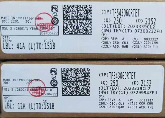 ইন্টিগ্রেটেড সার্কিট চিপ TPS43060RTET সিঙ্ক্রোনাস বুস্ট ডিসি-ডিসি কন্ট্রোলার WQFN-16