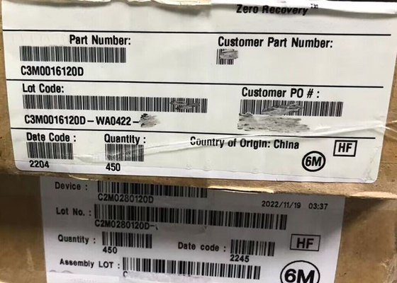 ইন্টিগ্রেটেড সার্কিট চিপ C3M0016120D 1200V 115A SiC পাওয়ার MOSFET ট্রানজিস্টর TO-247-3