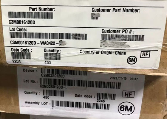 ইন্টিগ্রেটেড সার্কিট চিপ C2M0280120D 1200V সিলিকন কার্বাইড MOSFET ট্রানজিস্টর TO-247-3