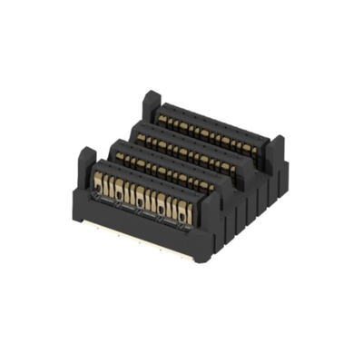সংযোগকারী 10158750-301LF 112Gbps 92Ω উল্লম্ব হেডার EXAMAX2 ব্যাকপ্লেন সংযোগকারী