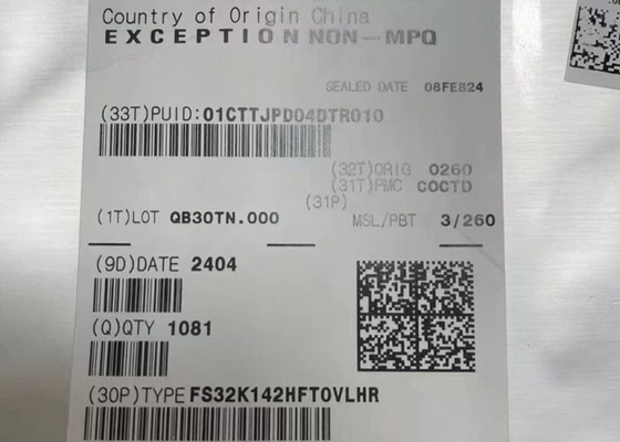 মাইক্রোকন্ট্রোলার এমসিইউ FS32K142HFT0VLHR S32K1 মোটরগাড়ি সাধারণ উদ্দেশ্য মাইক্রোকন্ট্রোলার