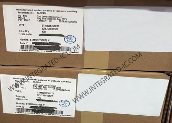 2MB ফ্ল্যাশ STM32H753IIT6 একক-কোর 480MHz মাইক্রোকন্ট্রোলার IC 176-LQFP