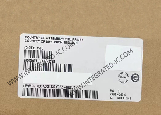 ADG1433YCPZ ইন্টিগ্রেটেড সার্কিট চিপ iCMOSTM সুইচ 4.7Ohm শিল্প CMOS অ্যানালগ সুইচ