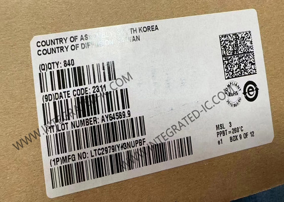 ইন্টিগ্রেটেড সার্কিট চিপ LTC2979IY 9V থেকে 72V আদর্শ ডায়োড ব্রিজ নিয়ামক DFN8