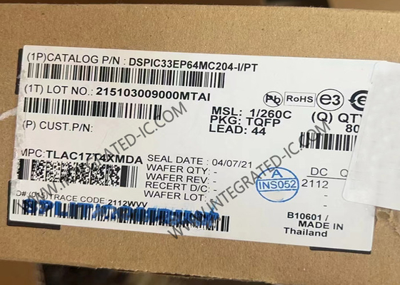 DSPIC33EP64MC204-I/PT মাইক্রোকন্ট্রোলার MCU 16-বিট ডিজিটাল সিগন্যাল কন্ট্রোলার TQFP-44