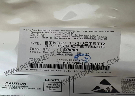 STM32L151VCT6 মাইক্রোকন্ট্রোলার MCU 32MHz 32-বিট সিঙ্গল-কোর মাইক্রোকন্ট্রোলার IC LQFP-100