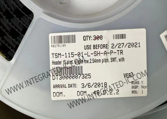 টিএসএম-১১৫-০১-এল-এসএইচ-এ-পি-টিআর সংযোগকারীগুলি ইএলপি TM উচ্চ সমন্বয় চক্র সংযোগকারীগুলি 15POS পিন হেডার