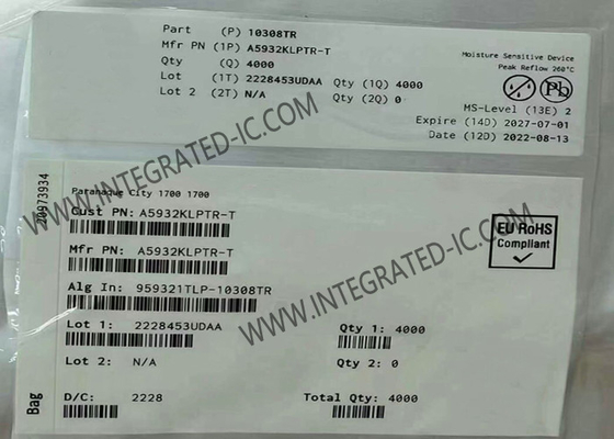 A5932KLPTR ইন্টিগ্রেটেড সার্কিট চিপ থ্রি-ফেজ সিনোসয়েডাল সেন্সরহীন ফ্যান কন্ট্রোলার TSSOP-24