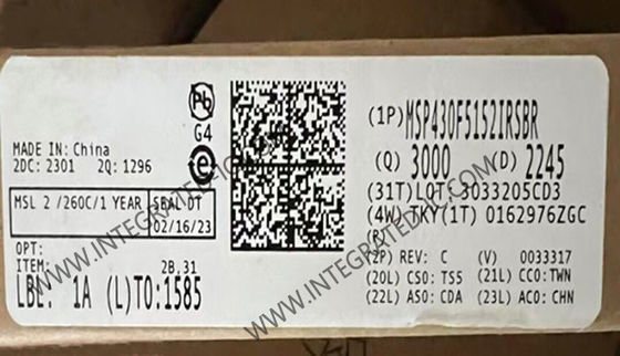 MSP430F5152IRSBR মাইক্রোকন্ট্রোলার MCU 16-বিট MCU 25MHz মিশ্র সংকেত মাইক্রোকন্ট্রোলার