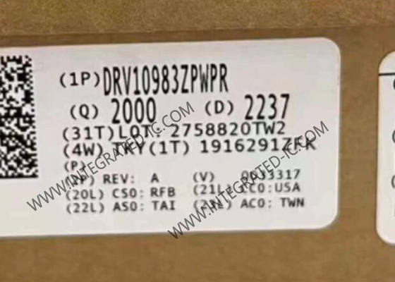 DRV10983ZPWPR ইন্টিগ্রেটেড সার্কিট চিপ 24V 3A 3-ফেজ BLDC মোটর ড্রাইভার