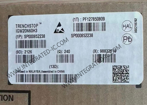 IGW20N60H3 ইন্টিগ্রেটেড সার্কিট চিপ হাই স্পিড 600V 20A IGBT ট্রানজিস্টর TO-247-3