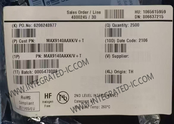 MAX9140AAXK ইন্টিগ্রেটেড সার্কিট চিপ 40ns একক চ্যানেল উচ্চ গতির তুলনাকারী SC-70-5