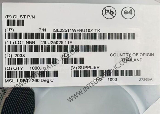 ISL22511WFRU10Z ইন্টিগ্রেটেড সার্কিট চিপ কম গোলমাল কম শক্তি একক চাপ-বোতাম নিয়ন্ত্রিত পটেনটিমিটার