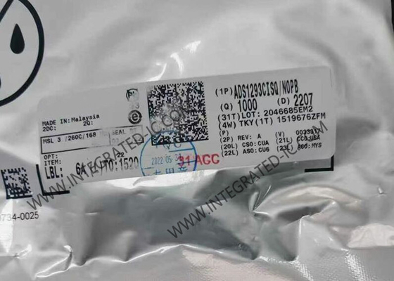 ADS1293CISQ ইন্টিগ্রেটেড সার্কিট চিপ লো-পাওয়ার 3-চ্যানেল 24-বিট অ্যানালগ ফ্রন্ট-এন্ড বায়োপটেন্সিয়াল পরিমাপের জন্য