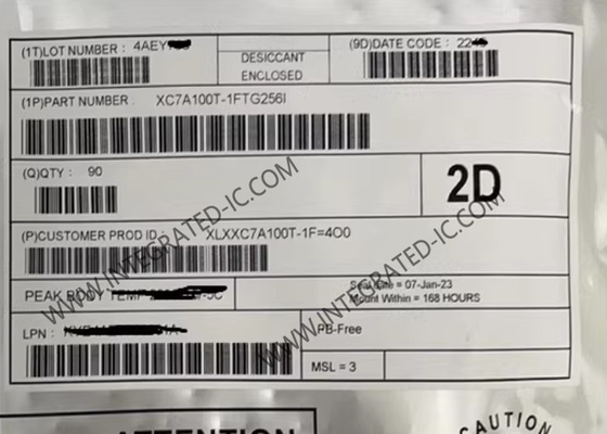 XC7A100T-1FTG256I ফিল্ড প্রোগ্রামযোগ্য গেট অ্যারে উচ্চ কার্যকারিতা এমবেডেড প্রোগ্রামযোগ্য লজিক FPGA