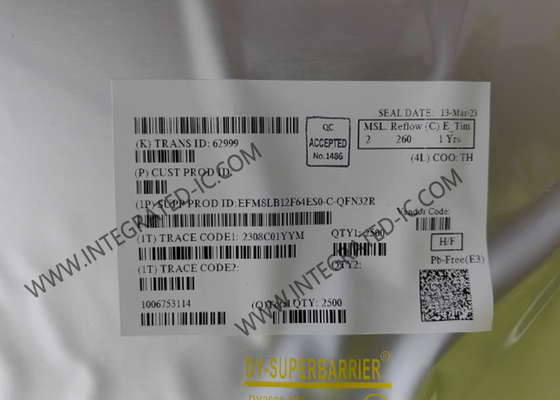 EFM8LB12F64ES0-C-QFN32R মাইক্রোকন্ট্রোলার MCU 72 MHz 8-বিট মাইক্রোকন্ট্রোলার QFN-32 প্যাক