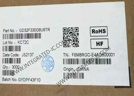 GD32F330G8U6TR মাইক্রোকন্ট্রোলার MCU 84MHz এন্ট্রি লেভেল 32 বিট মাইক্রোকন্ট্রোলার QFN28