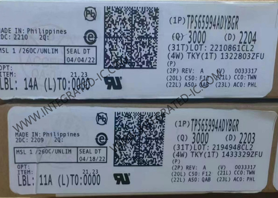 TPS65994ADYBGR ইন্টিগ্রেটেড সার্কিট চিপ 5V ডুয়াল পোর্ট ইউএসবি টাইপ-সি এবং ইউএসবি পিডি কন্ট্রোলার
