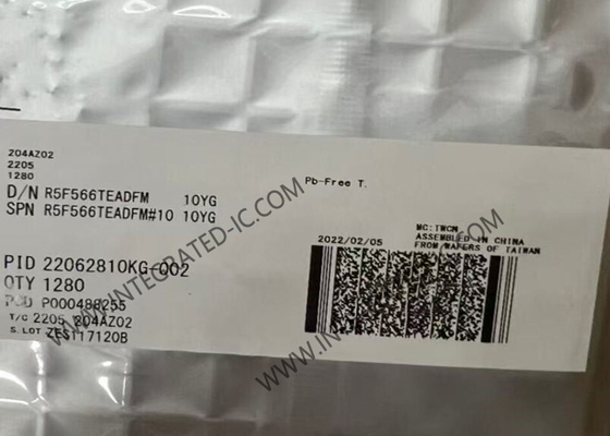 R5F566TEADFM মাইক্রোকন্ট্রোলার MCU 32-বিট মাইক্রোকন্ট্রোলার 160MHz 32-বিট একক কোর MCU