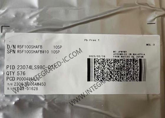 R5F100SHAFB মাইক্রোকন্ট্রোলার এমসিইউ নিম্ন শক্তি উচ্চ ফাংশন RL78/G13 মাইক্রোকন্ট্রোলার