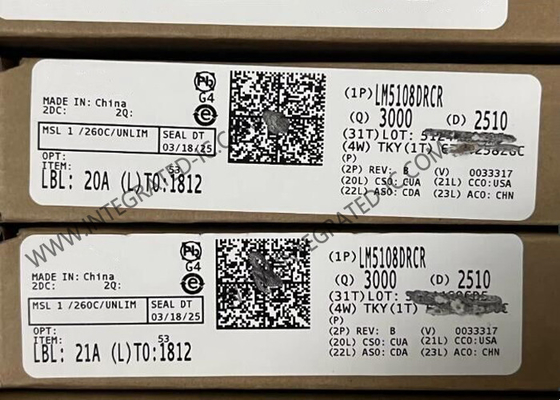 LM5108DRCR ইন্টিগ্রেটেড সার্কিট চিপ 100V গেট ড্রাইভার IC VSON10 হাফ ব্রিজ ড্রাইভার