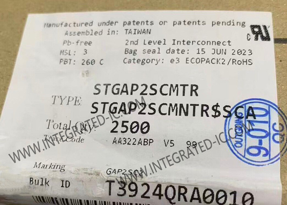 ইন্টিগ্রেটেড সার্কিট চিপ STGAP2SCMTR বিচ্ছিন্ন 4A সিঙ্গল গেট ড্রাইভার 8-SOIC