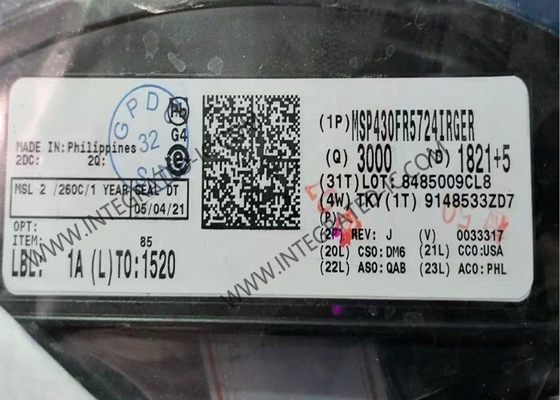 MSP430FR5724IRGER মাইক্রোকন্ট্রোলার MCU 8MHz অতি-নিম্ন শক্তি মিশ্র সংকেত মাইক্রোকন্ট্রোলার