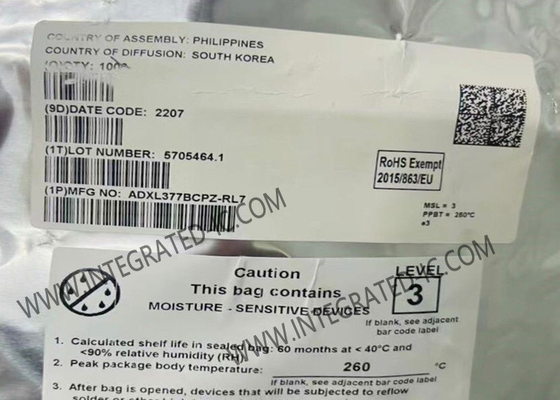 ADXL377BCPZ সেন্সর আইসি ছোট নিম্ন শক্তি 3-অক্ষের অ্যাক্সিলরোমিটার