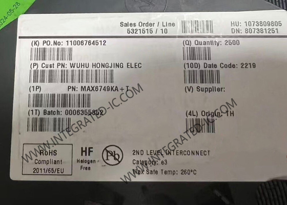 MAX6749KA ইন্টিগ্রেটেড সার্কিট চিপ µP রিসেট সার্কিট SOT-23-8 সুপারভাইজরি সার্কিট