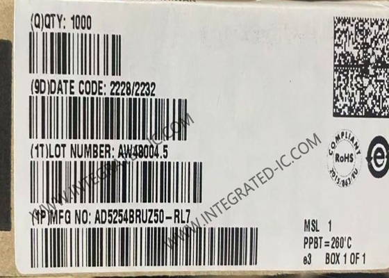 AD5254BRUZ50 ইন্টিগ্রেটেড সার্কিট চিপ কোয়াড ২৫৬-পজিশন I2C ননভোলাটাইল মেমরি ডিজিটাল পটেনশিওমিটার