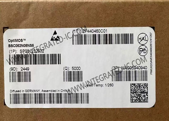 BSC052N08NS5 ইন্টিগ্রেটেড সার্কিট চিপ 80V OptiMOSTM 5 পাওয়ার টেলিযোগাযোগ অ্যাপ্লিকেশন জন্য MOSFET ট্রানজিস্টর