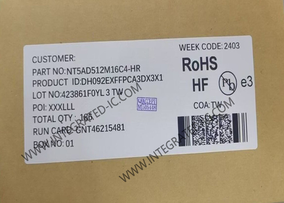 NT5AD512M16C4-HR মেমরি আইসি চিপ 8Gbit DDR4 SDRAM মেমরি আইসি FBGA96 DRAM চিপ