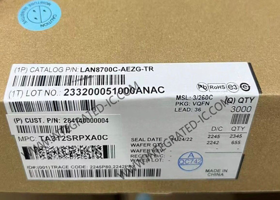 LAN8700C-AEZG ইথারনেট আইসি 10/100 বেস-টি/টিএক্স ইথারনেট ফিজিক্যাল লেয়ার ট্রান্সসিভার