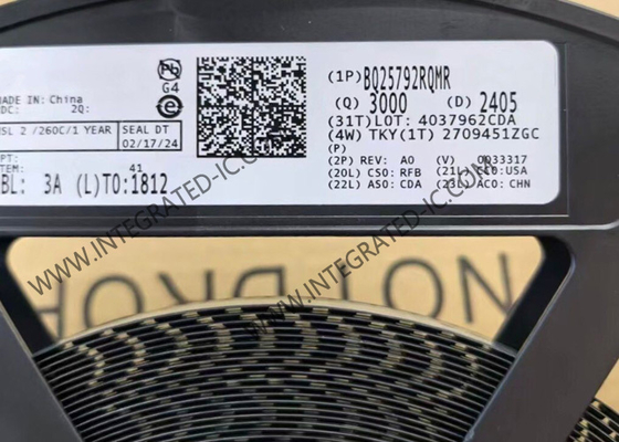 BQ25792RQMR ইন্টিগ্রেটেড সার্কিট চিপ 5A 1-4 সেল বােস্ট ব্যাটারি চার্জার আইসি