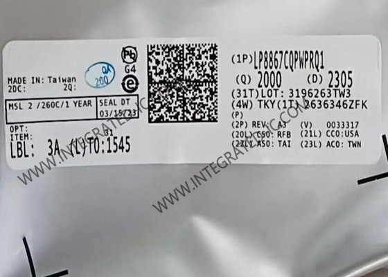 ইন্টিগ্রেটেড সার্কিট চিপ LP8867CQPWPRQ1 120mA 4-চ্যানেল অটোমোটিভ LED ড্রাইভার