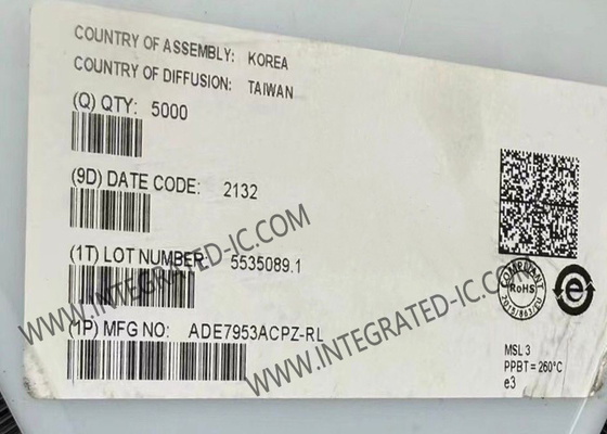 ADE7953ACPZ ইন্টিগ্রেটেড সার্কিট চিপ সিঙ্গল ফেজ মাল্টিফাংশন মিটারিং আইসি নিউট্রাল বর্তমান পরিমাপের সাথে