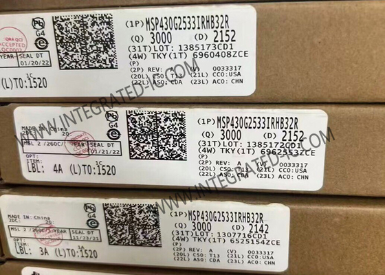 MSP430G2533IRHB32R মাইক্রোকন্ট্রোলার MCU 16Bit MCU 16MHz মিক্সড সিগন্যাল মাইক্রোকন্ট্রোলার