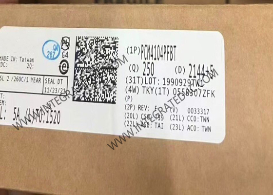 PCM4104PFBT ইন্টিগ্রেটেড সার্কিট চিপ 118dB অডিও DAC 24বিট ডিজিটাল থেকে এনালগ রূপান্তরকারী