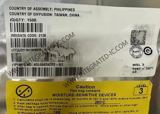 ADL5542ACPZ ওয়্যারলেস কমিউনিকেশন মডিউল আরএফ এম্প্লিফায়ার 20dB গেইন ব্লক লিনিয়ার এম্প্লিফায়ার