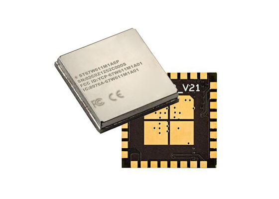 ST67W611M1A6UTR ওয়্যারলেস কমিউনিকেশন মডিউল WiFi 6 এবং BT LE কম্বো কোপ্রসেসর মডিউল
