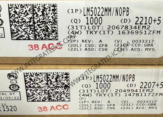 LM5022MM ইন্টিগ্রেটেড সার্কিট চিপ 60V লো-সাইড কন্ট্রোলার বুস্ট এবং SEPIC এর জন্য