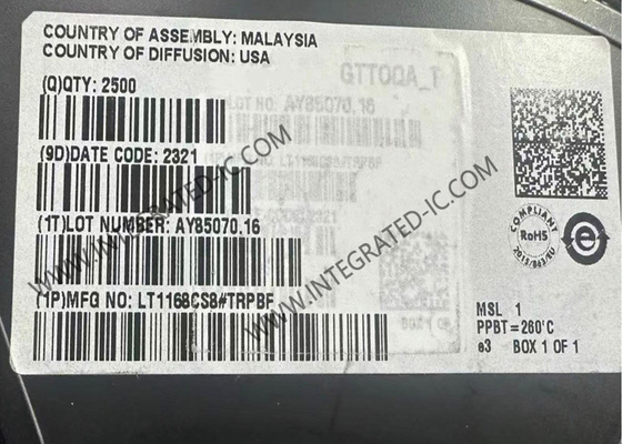 LT1168CS8 ইন্টিগ্রেটেড সার্কিট চিপ 400kHz যন্ত্রপাতি পরিবর্ধক SOIC8 পরিবর্ধক IC