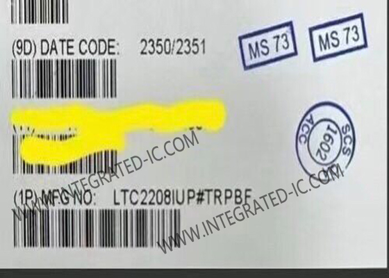 LTC2208IUP ইন্টিগ্রেটেড সার্কিট চিপ 14 বিট এডিসি 130 এমএসপিএস এনালগ থেকে ডিজিটাল কনভার্টার QFN64